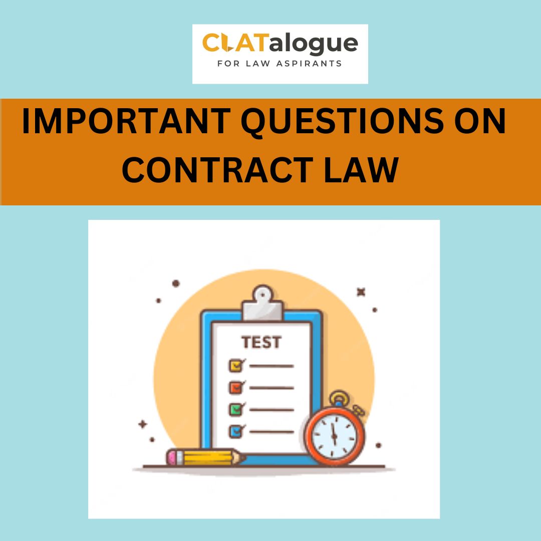 IMPORTANT QUESTIONS ON CONTRACT LAW